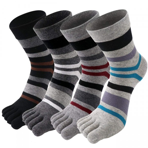 Men's 5 fingers socks socks Men's 5 fingers ankle sports socks 25 - 28 cm business socks cotton breathable outstanding antibacterial deodorant five fingers men's socks four seasons application